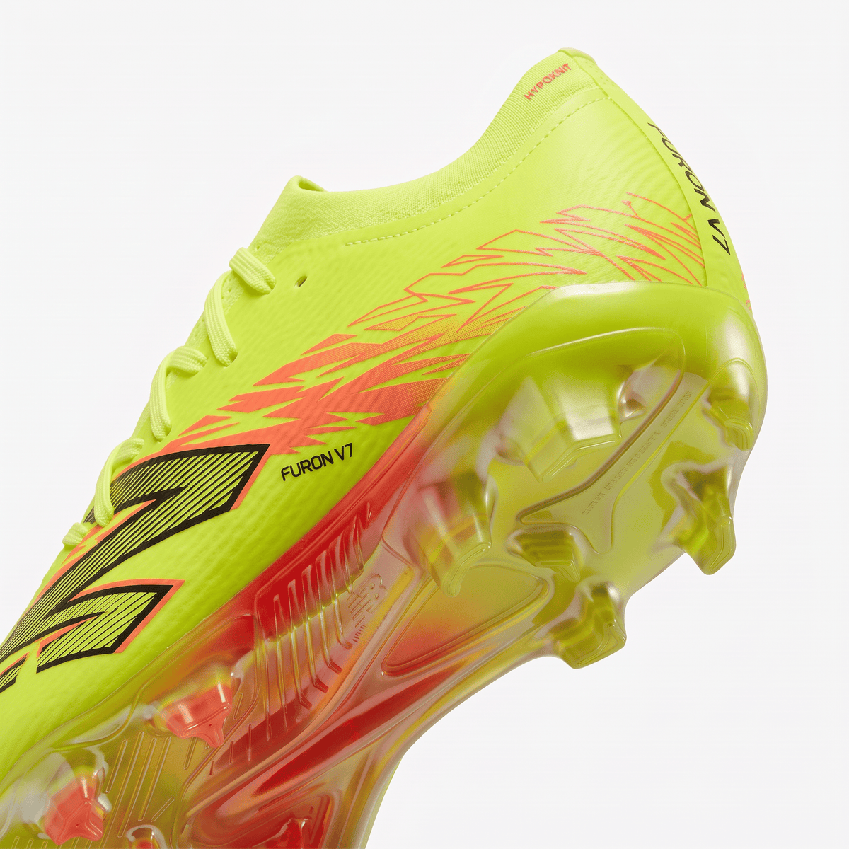 Furon V8 FG Hi-Lite Yellow / Energy Red / Black - Elite Boots