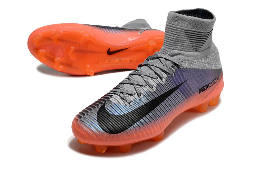 Mercurial Superfly V Elite FG Silver/Orange - Elite Boots