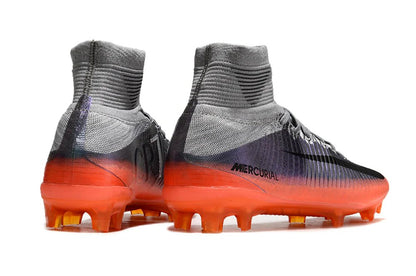 Mercurial Superfly V Elite FG Silver/Orange - Elite Boots