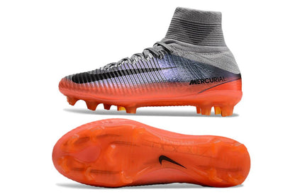 Mercurial Superfly V Elite FG Silver/Orange - Elite Boots