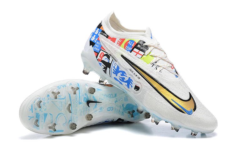 Phantom GX Low Elite FG White/Blue Harry Kane - Elite Boots