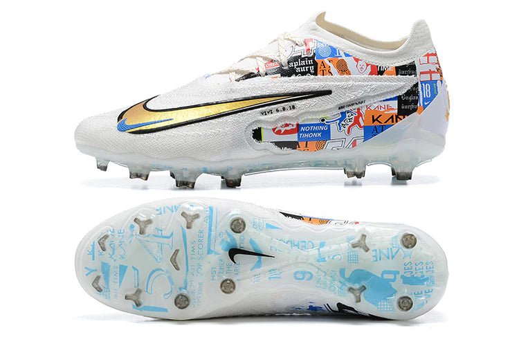 Phantom GX Low Elite FG White/Blue Harry Kane - Elite Boots