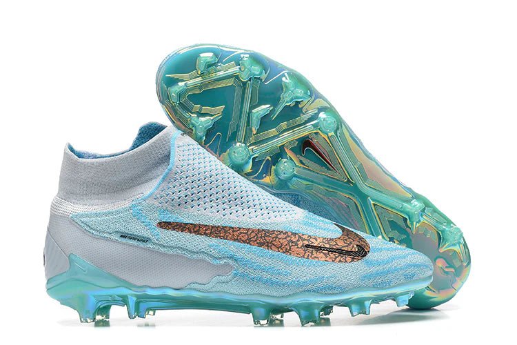 Phantom GX High Elite FG White/Light Blue - Elite Boots