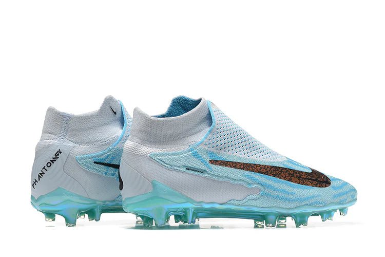 Phantom GX High Elite FG White/Light Blue - Elite Boots