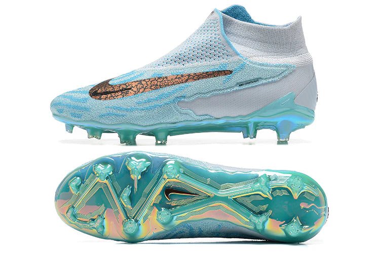 Phantom GX High Elite FG White/Light Blue - Elite Boots