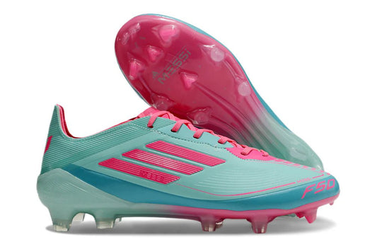 F50 Laced Elite FG Pink/Light Blue Messi - Elite Boots