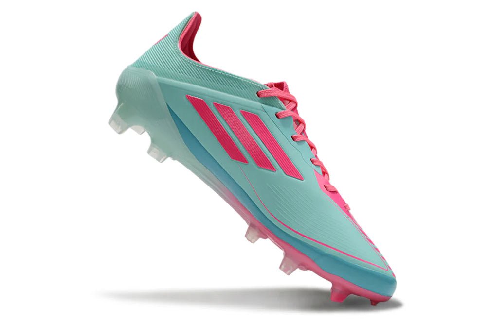 F50 Laced Elite FG Pink/Light Blue Messi - Elite Boots