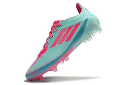 F50 Laced Elite FG Pink/Light Blue Messi - Elite Boots