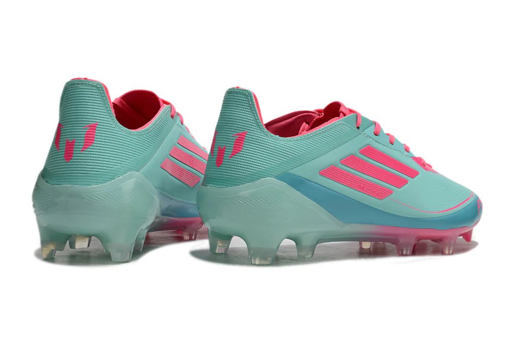 F50 Laced Elite FG Pink/Light Blue Messi - Elite Boots