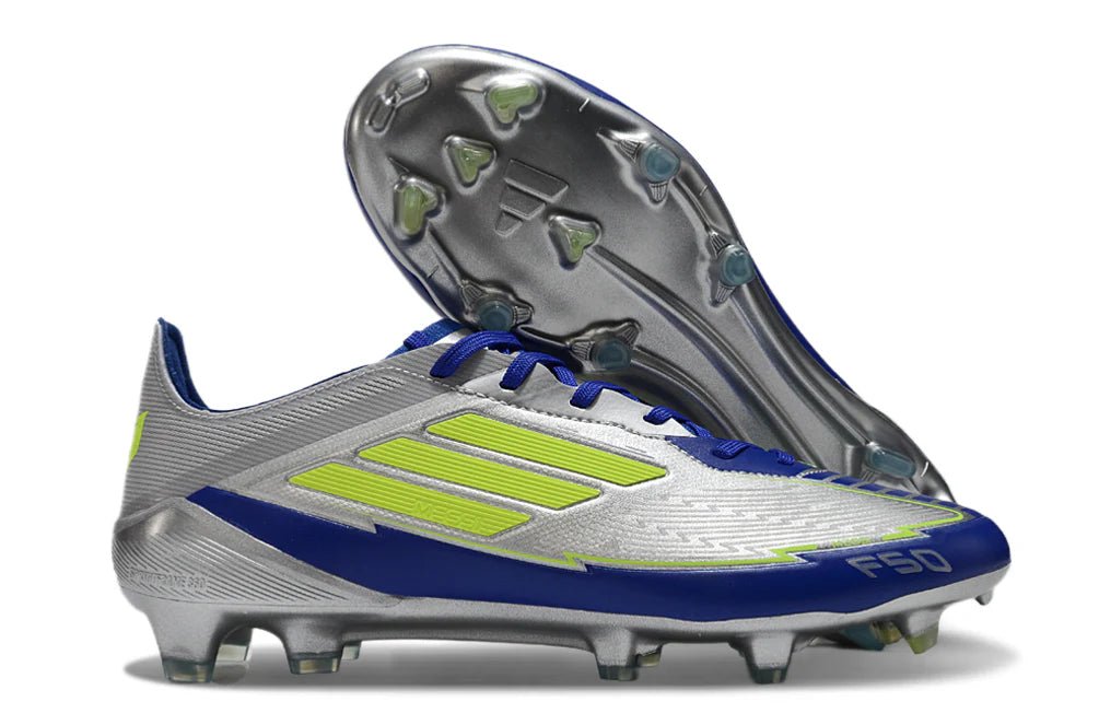 F50 Laced Elite FG Silver/Lucid Blue Messi - Elite Boots