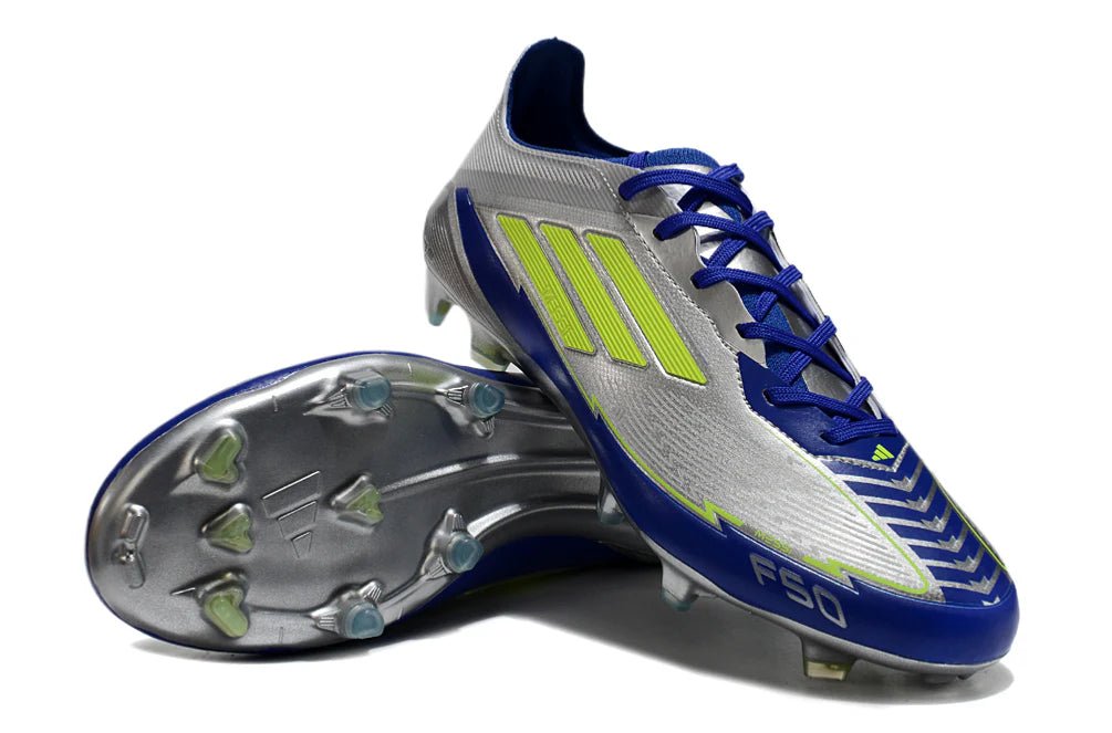 F50 Laced Elite FG Silver/Lucid Blue Messi - Elite Boots