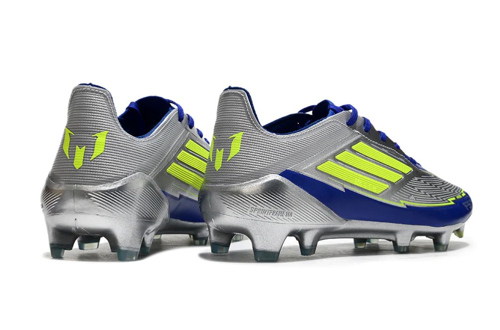 F50 Laced Elite FG Silver/Lucid Blue Messi - Elite Boots