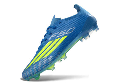 F50 Laced Elite FG Solar Yellow/Lucid Ray Blue - Elite Boots