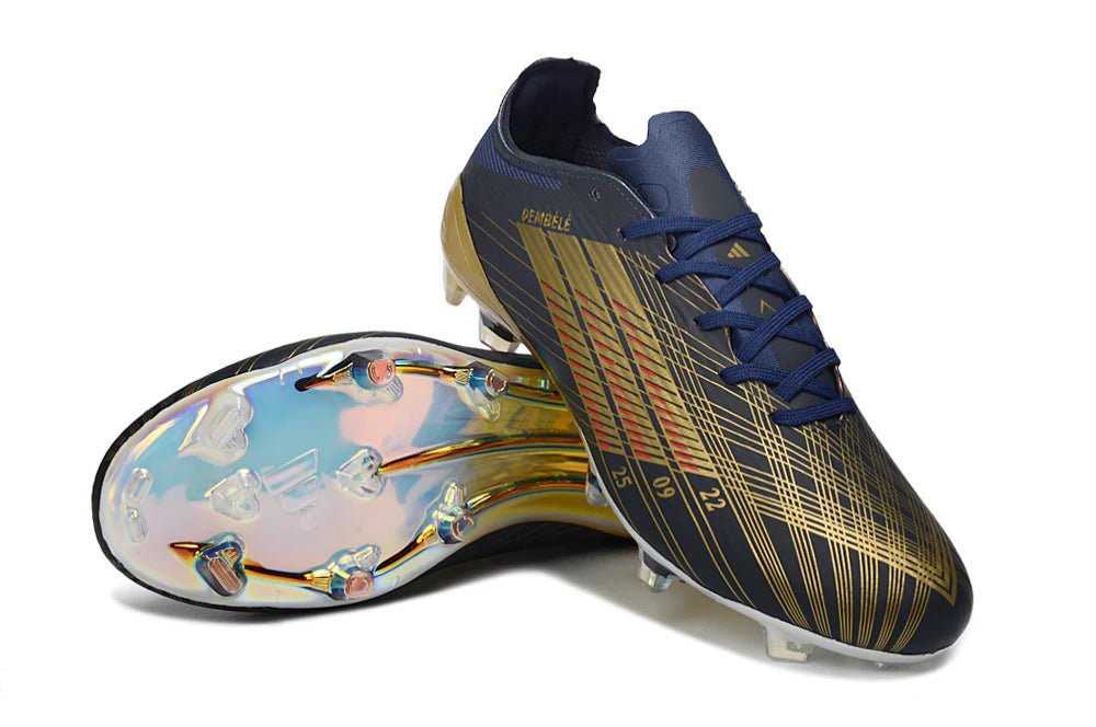 F50 Laced Elite FG Blue/Gold Ousmane Dembélé Ballon d'Or - Elite Boots