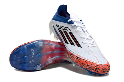 F50 Laced Elite FG White/Blue - Elite Boots