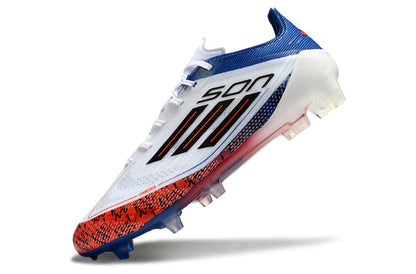 F50 Laced Elite FG White/Blue - Elite Boots