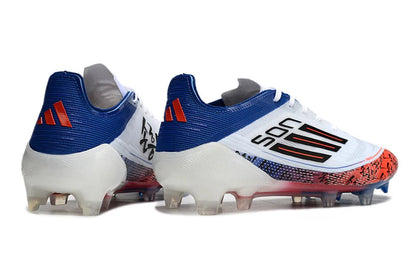 F50 Laced Elite FG White/Blue - Elite Boots