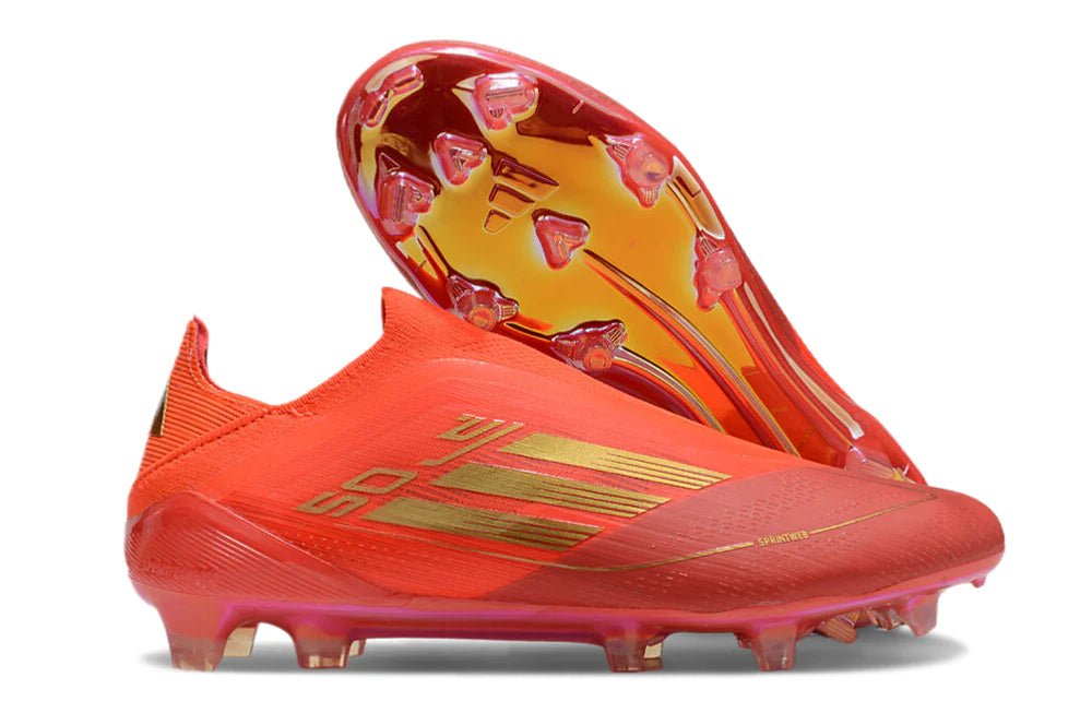 F50 Laceless Elite FG Orange/Gold 'Two Horizons' - Elite Boots