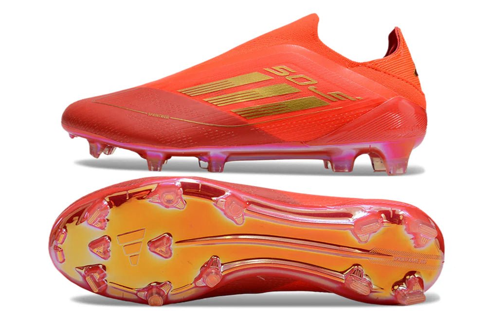 F50 Laceless Elite FG Orange/Gold 'Two Horizons' - Elite Boots