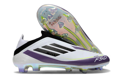 F50 Laceless Elite FG White/Black - Elite Boots