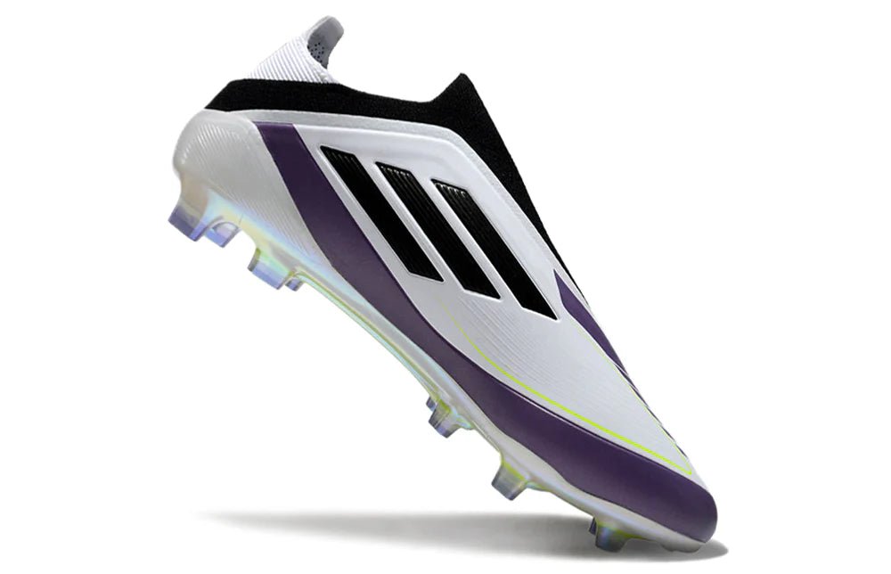 F50 Laceless Elite FG White/Black - Elite Boots