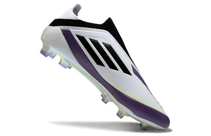 F50 Laceless Elite FG White/Black - Elite Boots