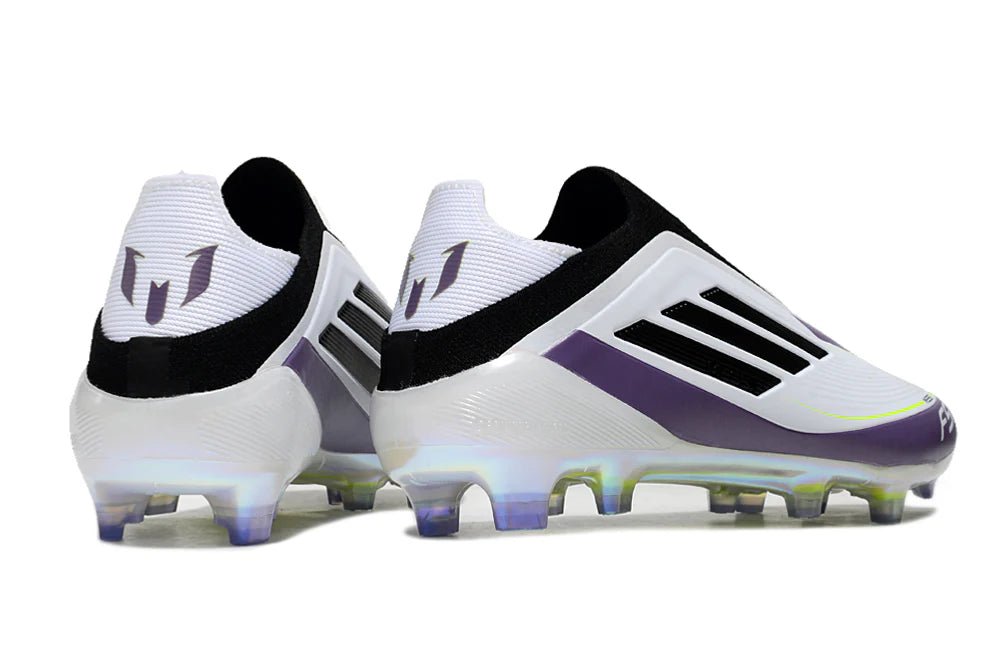 F50 Laceless Elite FG White/Black - Elite Boots