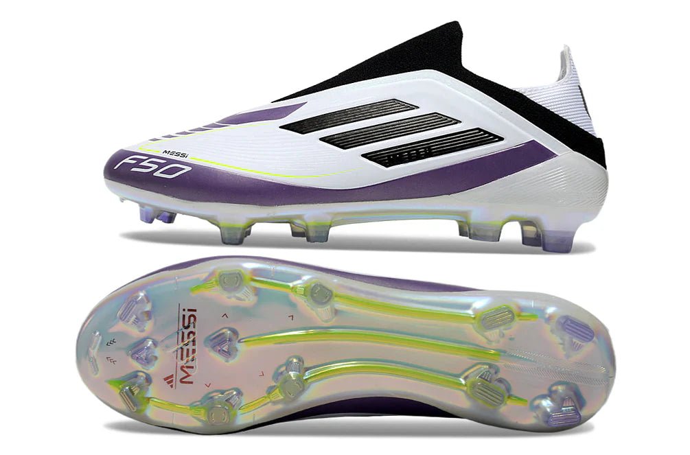 F50 Laceless Elite FG White/Black - Elite Boots