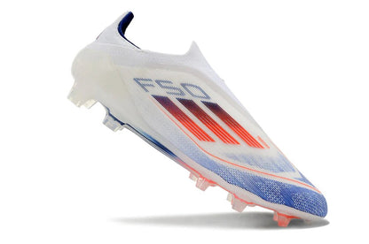 F50 Laceless Elite FG White/Orange Advancement - Elite Boots