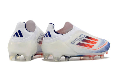 F50 Laceless Elite FG White/Orange Advancement - Elite Boots