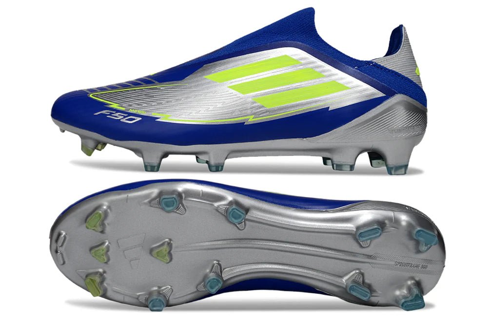 F50 Laceless Elite FG Messi Silver - Elite Boots