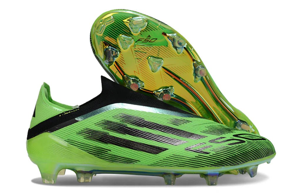 F50 Laceless Elite FG Green/Black - Elite Boots