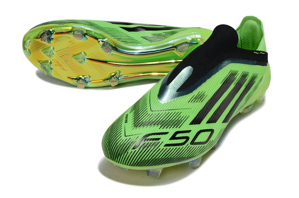 F50 Laceless Elite FG Green/Black - Elite Boots
