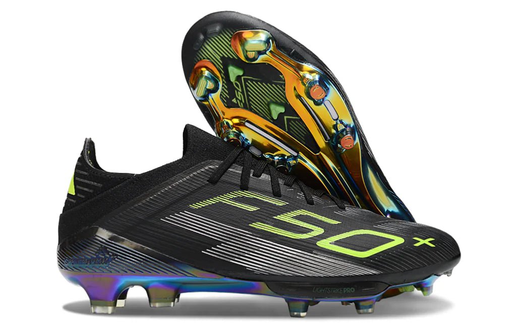 F50+ Laced Elite FG Black/Lucid lemon - Elite Boots