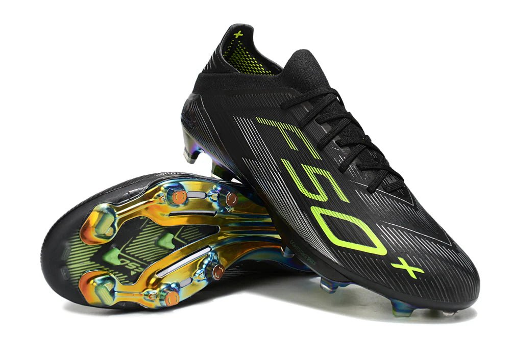 F50+ Laced Elite FG Black/Lucid lemon - Elite Boots