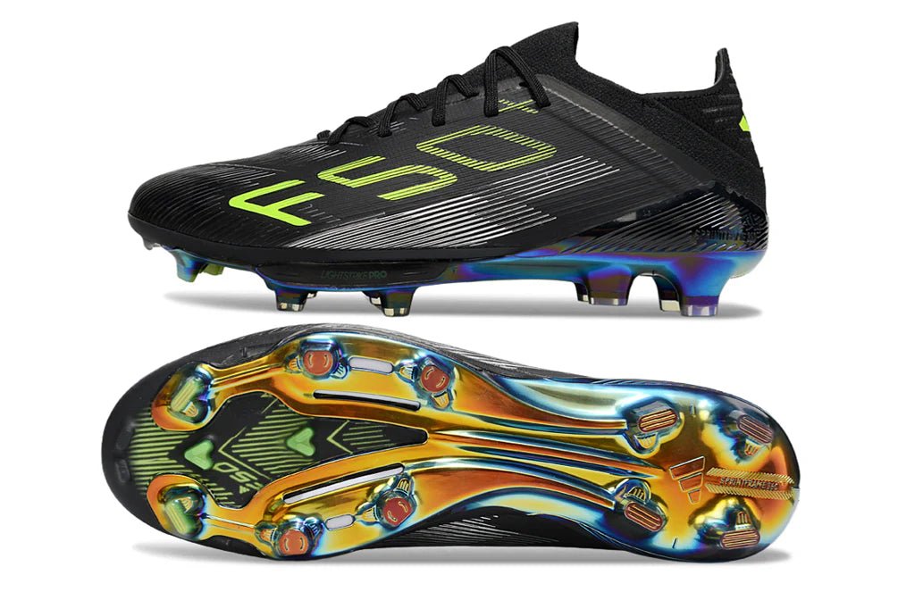 F50+ Laced Elite FG Black/Lucid lemon - Elite Boots