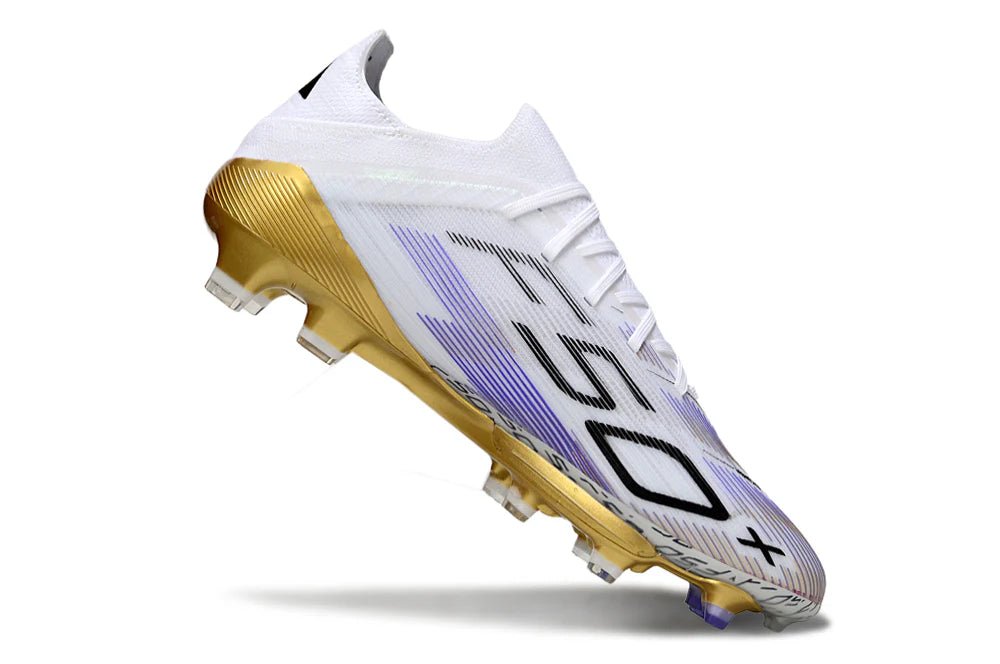 F50+ Laced Elite FG White/Gold - Elite Boots