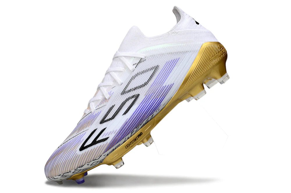 F50+ Laced Elite FG White/Gold - Elite Boots