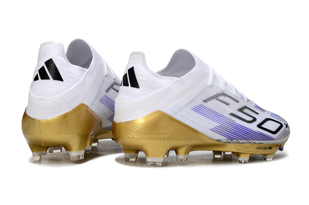 F50+ Laced Elite FG White/Gold - Elite Boots