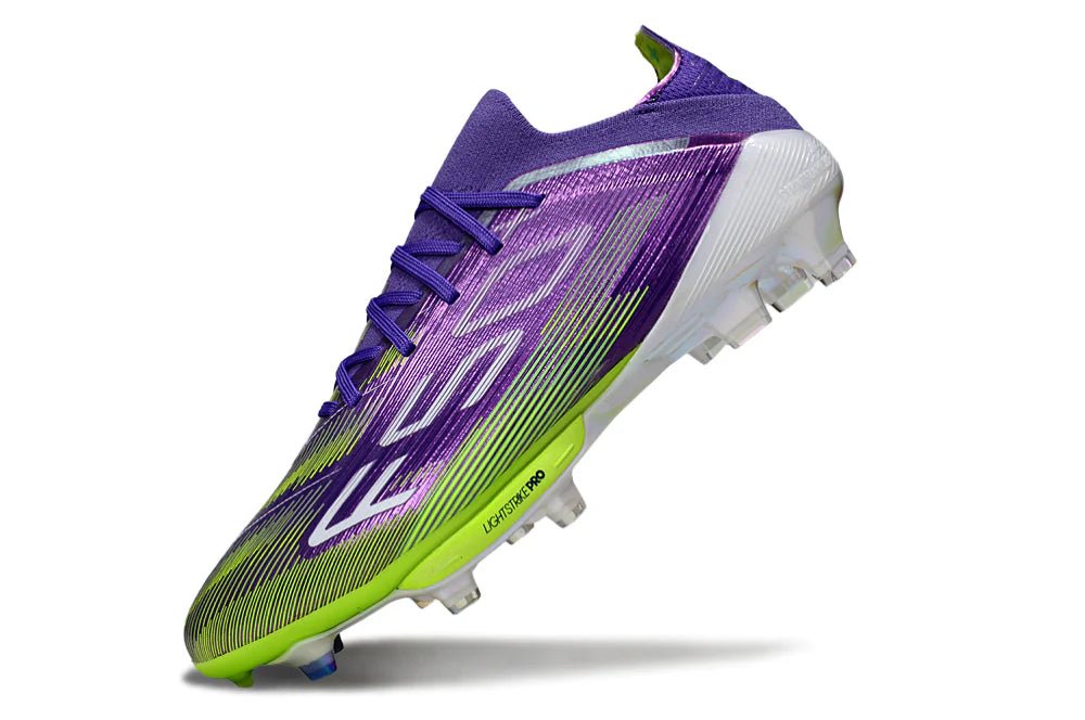 F50+ Laced Elite FG Purple Rush/Lucid Lemon - Elite Boots