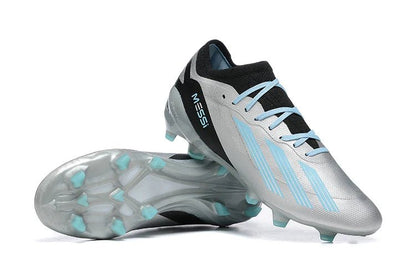 X Crazyfast Laced Elite FG Silver/Black Messi - Elite Boots