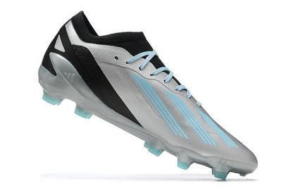 X Crazyfast Laced Elite FG Silver/Black Messi - Elite Boots