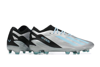 X Crazyfast Laced Elite FG Silver/Black Messi - Elite Boots