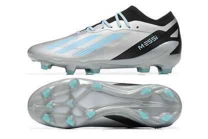 X Crazyfast Laced Elite FG Silver/Black Messi - Elite Boots