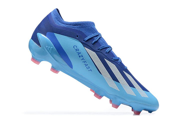 X Crazyfast Laced Elite FG Blue - Elite Boots