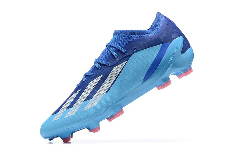 X Crazyfast Laced Elite FG Blue - Elite Boots
