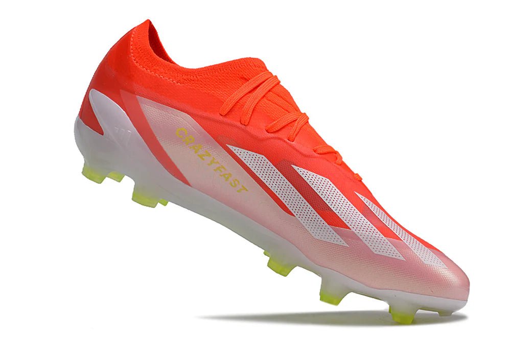 X Crazyfast Laced Elite FG Orange/White Energy Citrus pack - Elite Boots