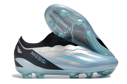 X Crazyfast Laceless Elite FG Blue/White Messi - Elite Boots
