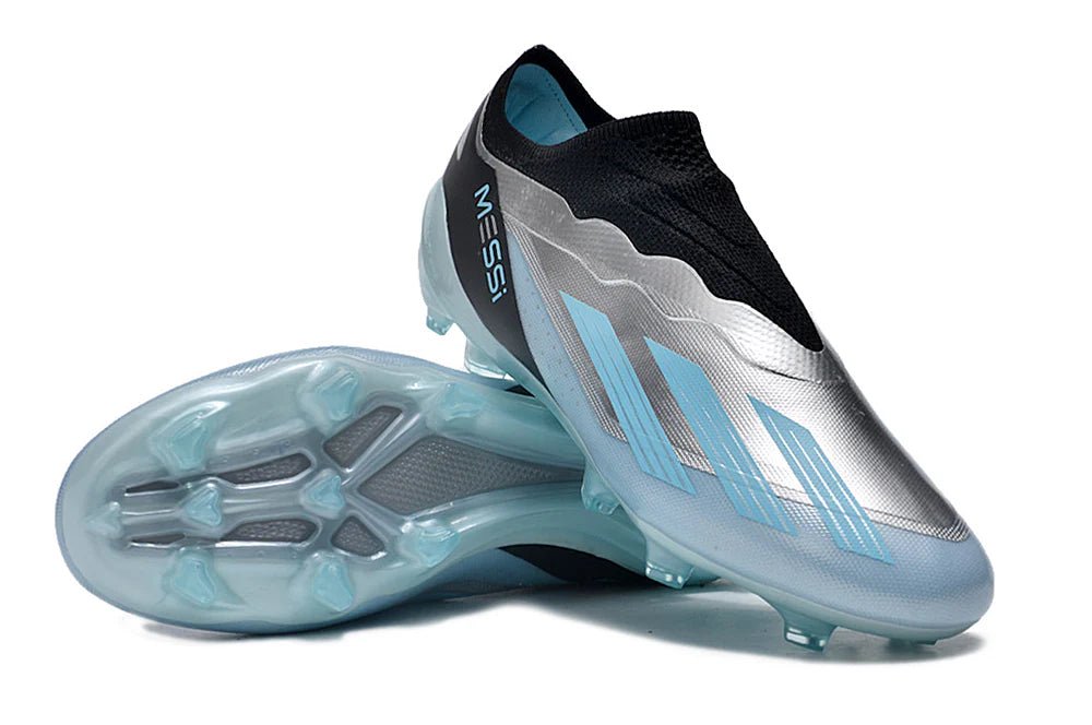 X Crazyfast Laceless Elite FG Blue/White Messi - Elite Boots
