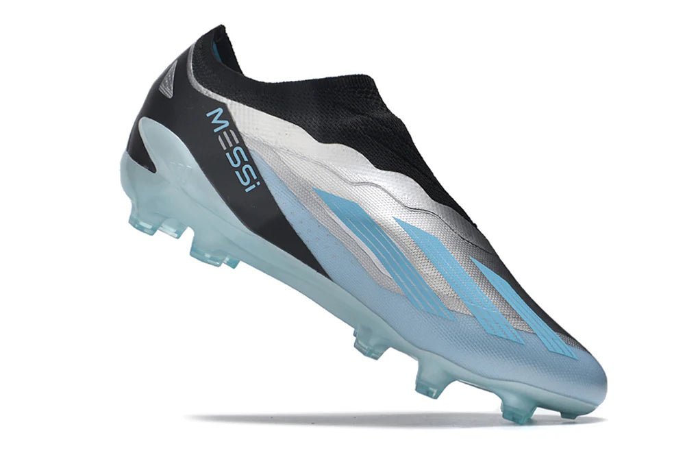 X Crazyfast Laceless Elite FG Blue/White Messi - Elite Boots